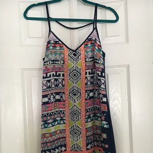 AZTEC PRINT MINI DRESS